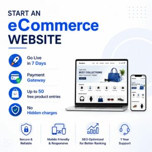 ecommerce website design, ecommerce web development plan