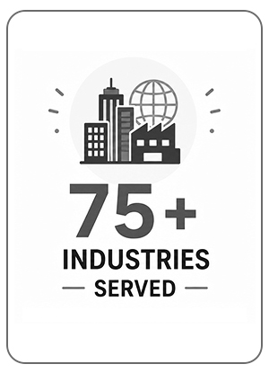 industries served back and white