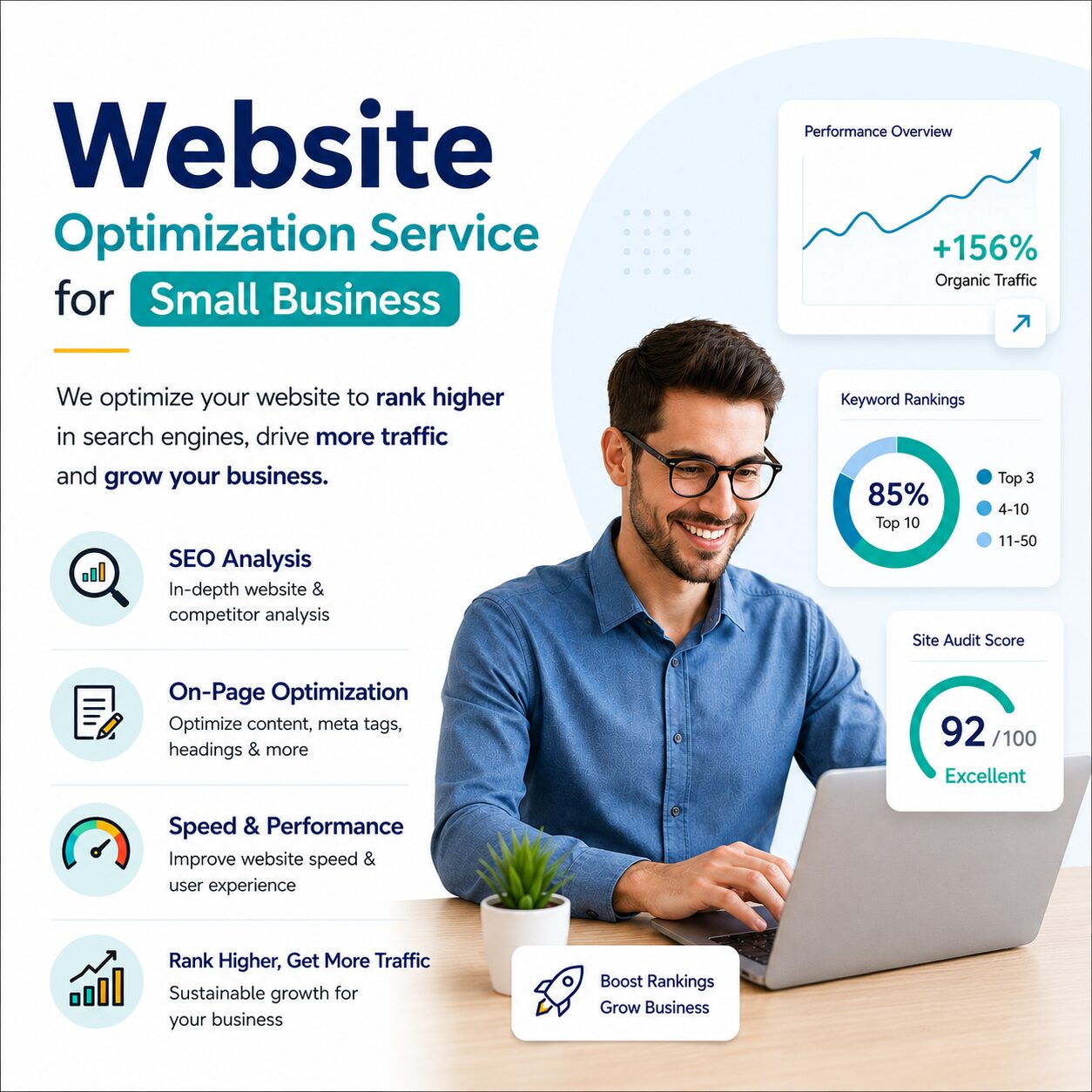Small business SEO, search engine optimization, website optimization service